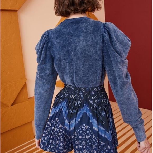 Ulla Johnson Harper Indigo Acid Top NWT Size P - Picture 2 of 11